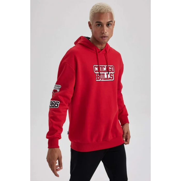 A7269 NBA Chicago Bulls Boxy Fit Sweat Shirt