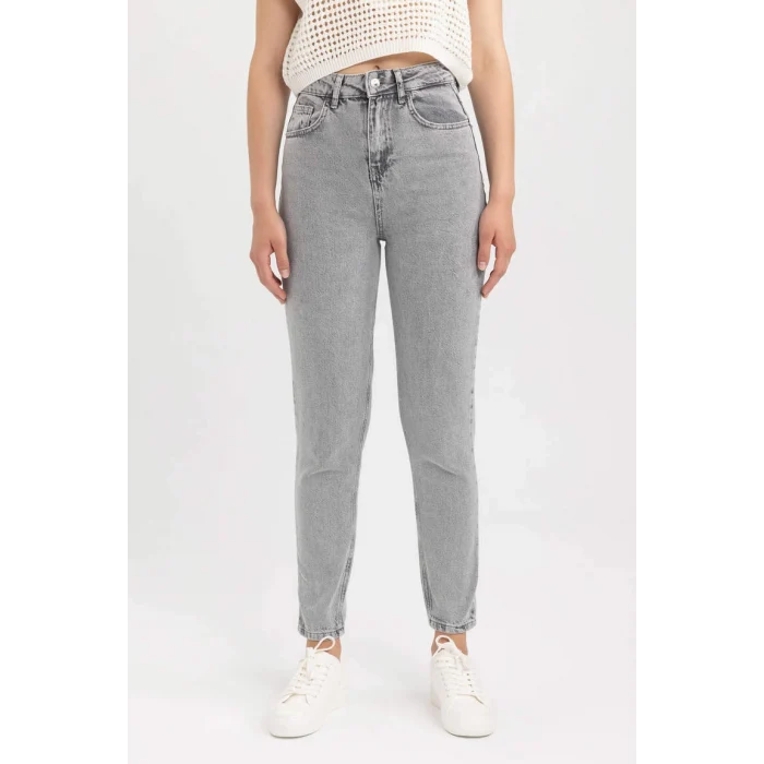 A7491 Mom Fit Jean Bilek Boy Pantalon