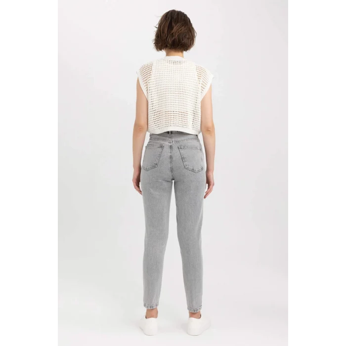 A7491 Mom Fit Jean Bilek Boy Pantalon