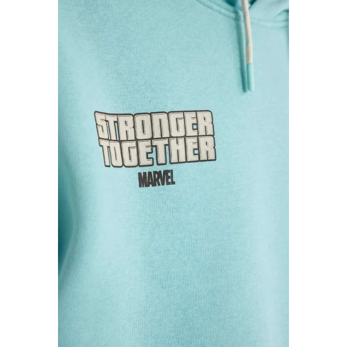 A7877 Marvel Comics Oversize Kapüşon Sweatshirt