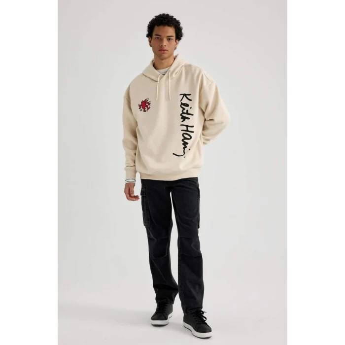 A7885 Keith Haring Kapüşonlu Sweatshirt