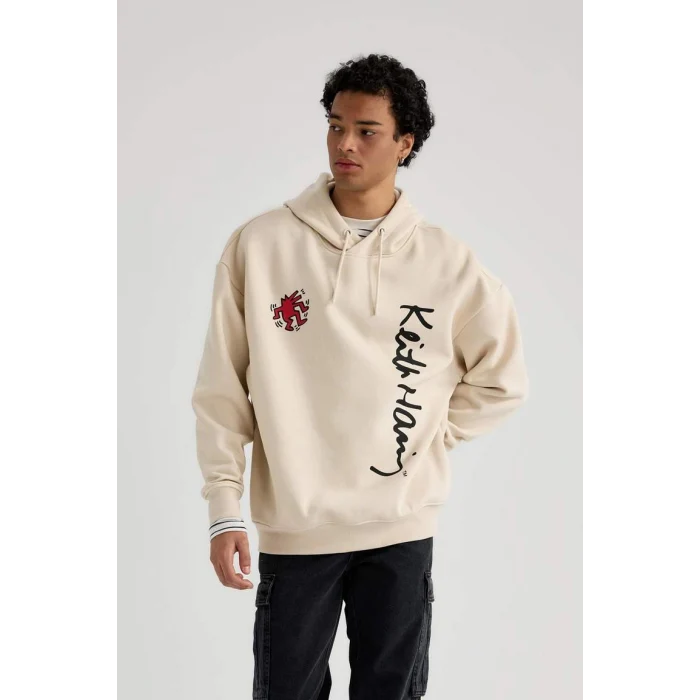 A7885 Keith Haring Kapüşonlu Sweatshirt