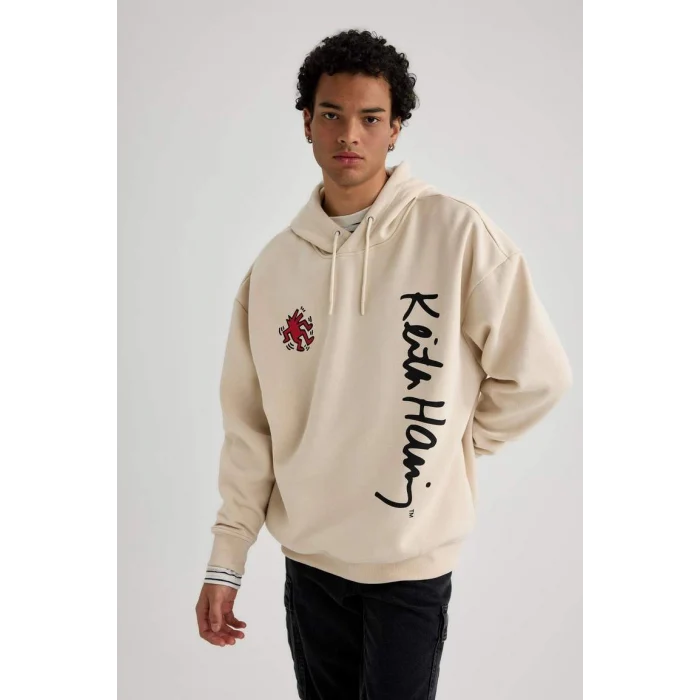A7885 Keith Haring Kapüşonlu Sweatshirt