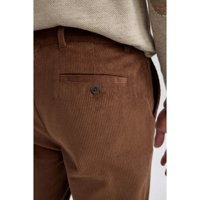 A8106 Tailored Fit Fitilli Kadife Pantolon