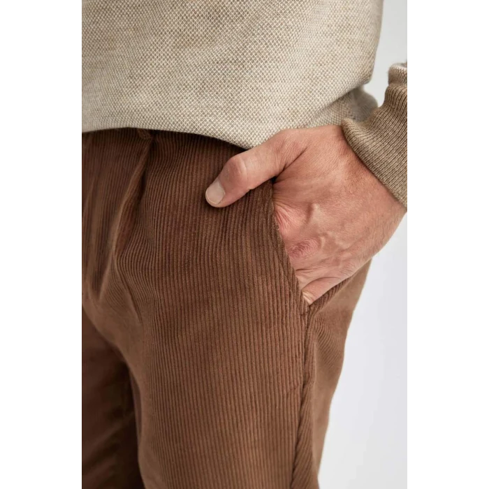 A8106 Tailored Fit Fitilli Kadife Pantolon