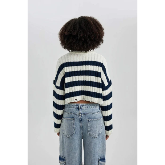 A8152 Regular Fit Bisiklet Yaka Triko Kazak