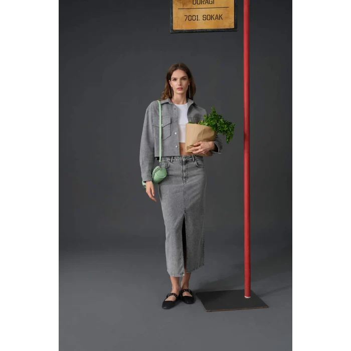 A9585 Long Fit Jean Uzun Etek