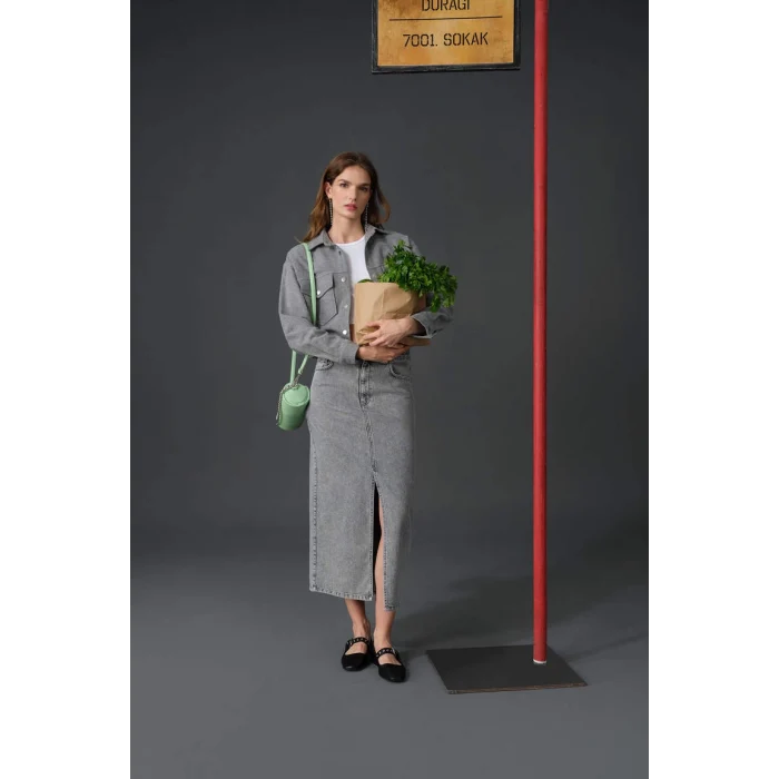 A9585 Long Fit Jean Uzun Etek