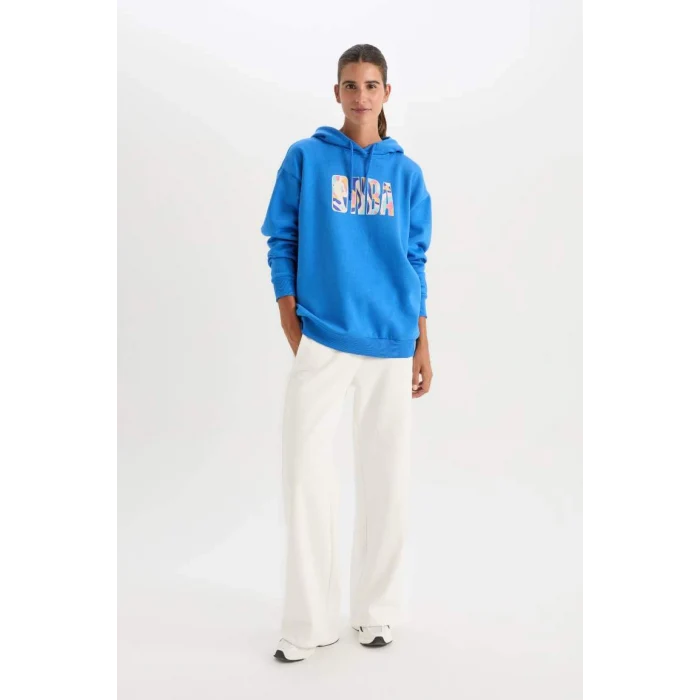 A9721 NBA Wordmark Oversize Fit Sweat Shirt
