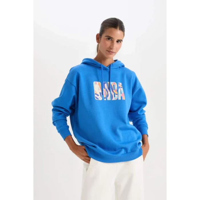 A9721 NBA Wordmark Oversize Fit Sweat Shirt
