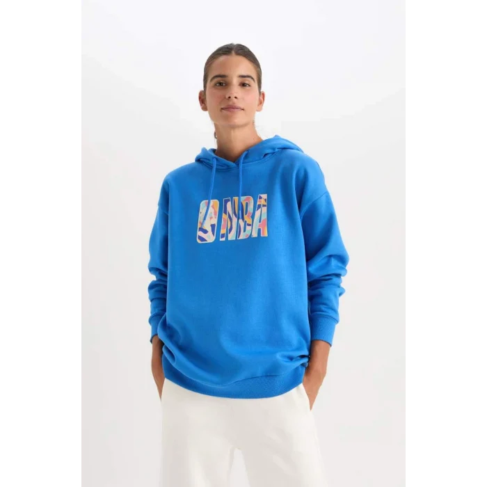 A9721 NBA Wordmark Oversize Fit Sweat Shirt