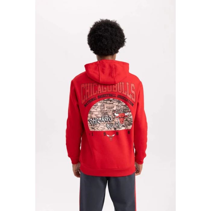A9788 NBA Chicago Bulls Kapüşonlu Sweat Shirt