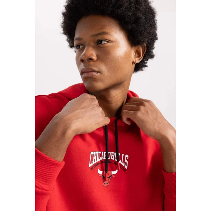 A9788 NBA Chicago Bulls Kapüşonlu Sweat Shirt