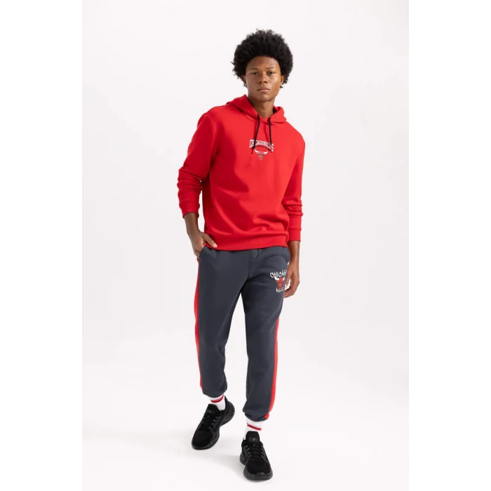 A9788 NBA Chicago Bulls Kapüşonlu Sweat Shirt