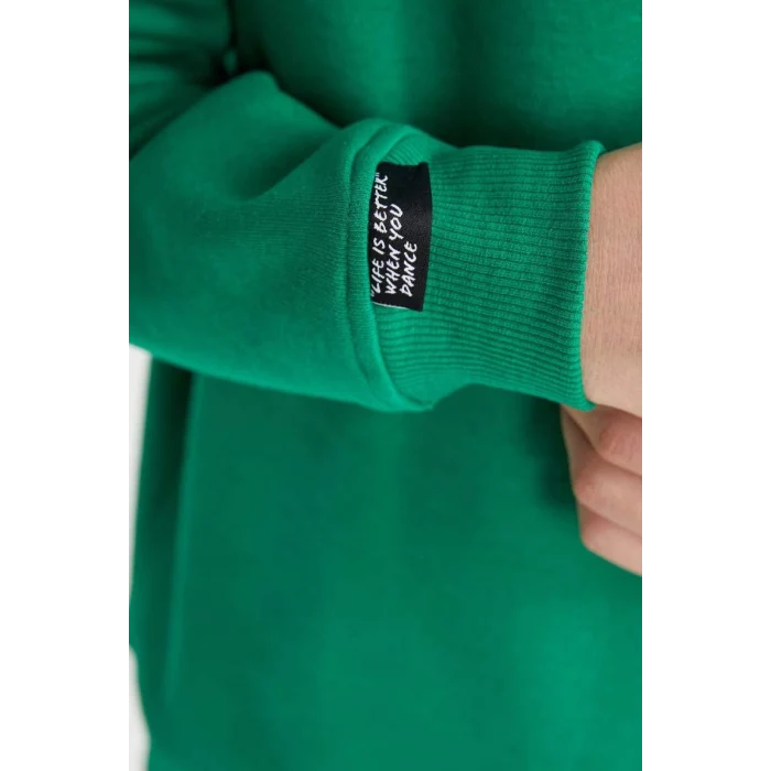 B0252 Oversize Geniş Kalıp Sırt Baskılı Kapüşonlu Sweatshirt