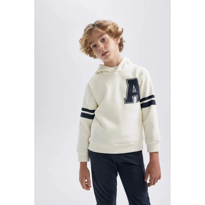 B0408 Baskılı Sweatshirt Eşofman Altı 2li Takım