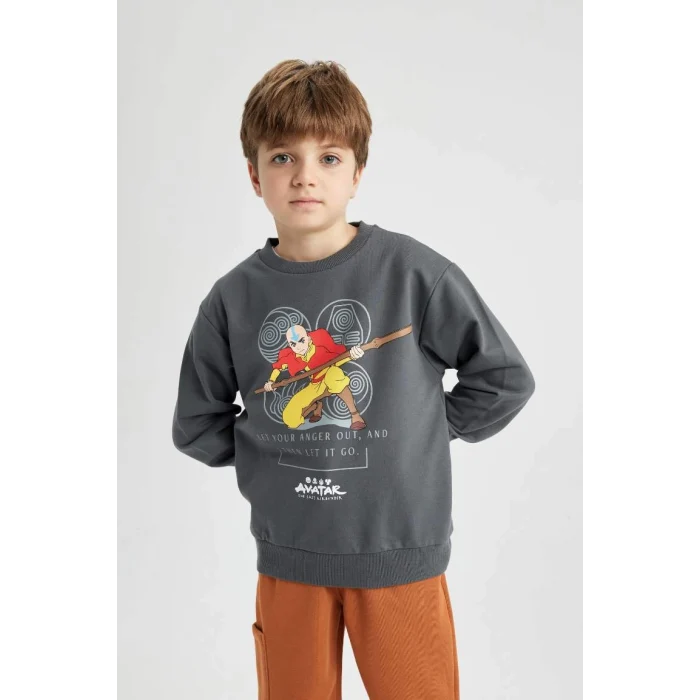 B2216 Avatar the Last Airbender Kapüşonlu Sweatshirt