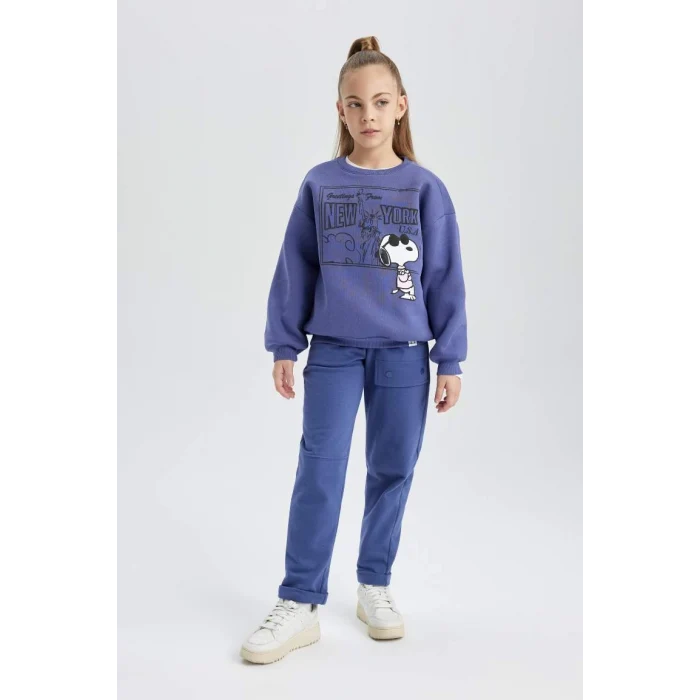 B2525 Snoopy Regular Fit Bisiklet Yaka Sweatshirt