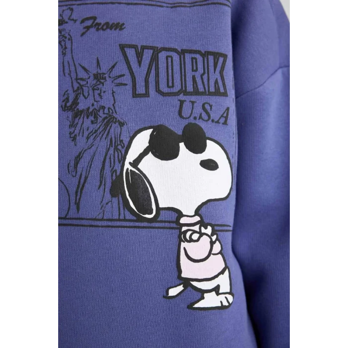 B2525 Snoopy Regular Fit Bisiklet Yaka Sweatshirt