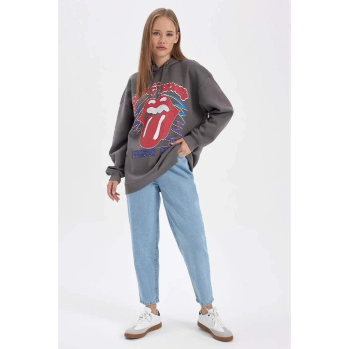 B3006 Coool Rolling Stones Kapüşonlu Sweatshirt
