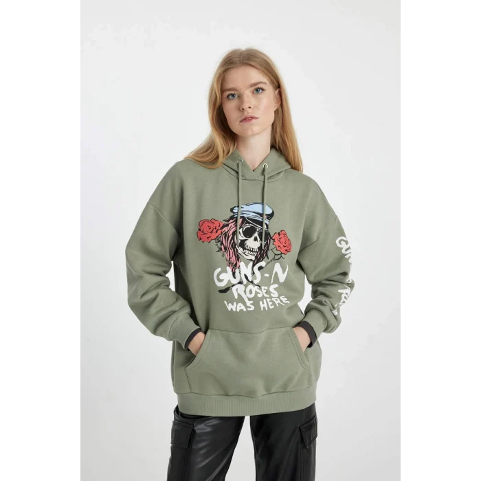 B3007 Guns NRoses Kapüşonlu Sweatshirt
