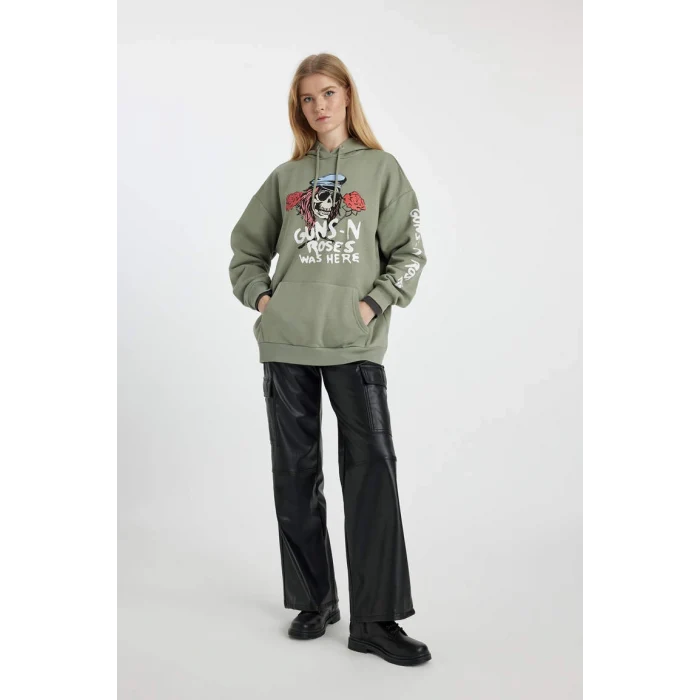B3007 Guns NRoses Kapüşonlu Sweatshirt