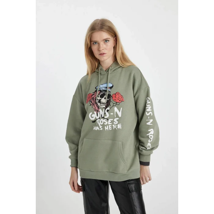 B3007 Guns NRoses Kapüşonlu Sweatshirt