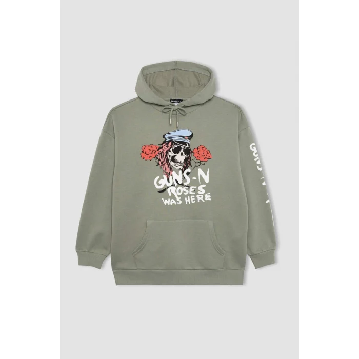 B3007 Guns NRoses Kapüşonlu Sweatshirt