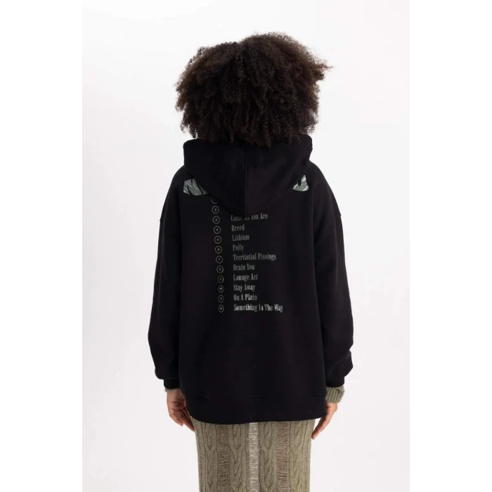 B3663 Nirvana Oversize Fit Kapüşonlu Sweatshirt