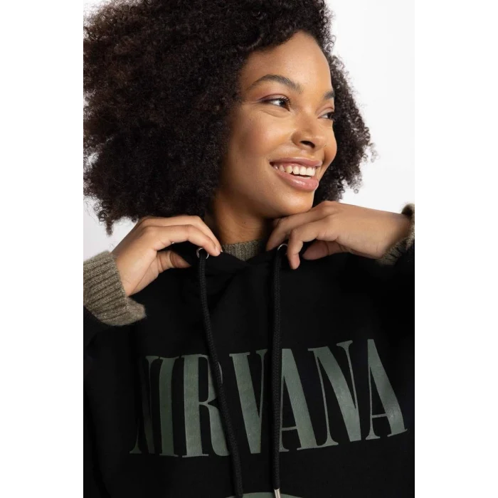 B3663 Nirvana Oversize Fit Kapüşonlu Sweatshirt