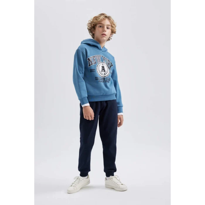 B3667 Kapüşonlu Sweatshirt Eşofman Altı 2li Takım
