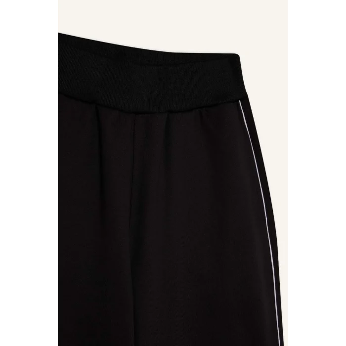 B3987 DeFactoFit Wide Leg Geniş Paça Standart Boy Beli Lastikli Pike Eşofman Altı