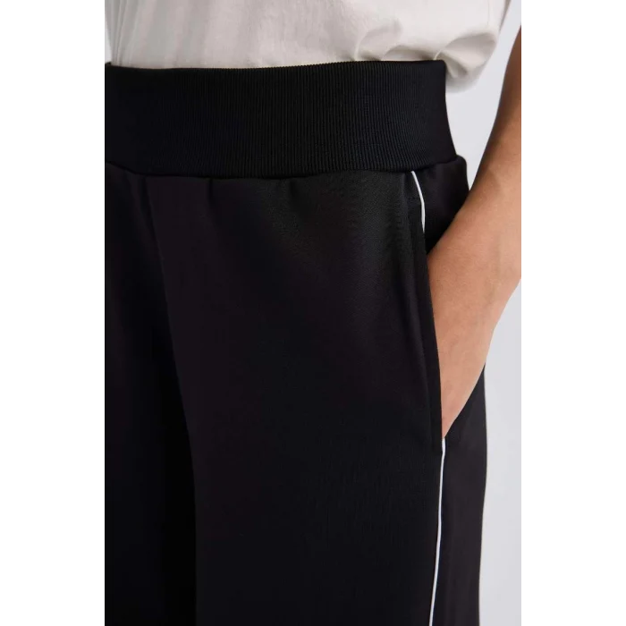 B3987 DeFactoFit Wide Leg Geniş Paça Standart Boy Beli Lastikli Pike Eşofman Altı