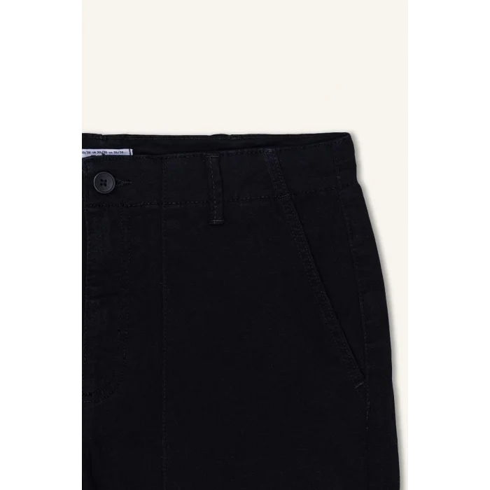 B4142 Kargo Cepli Düz Paça Pantolon