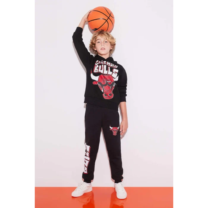 B4794 NBA Chicago Bulls Kapüşonlu Sweatshirt