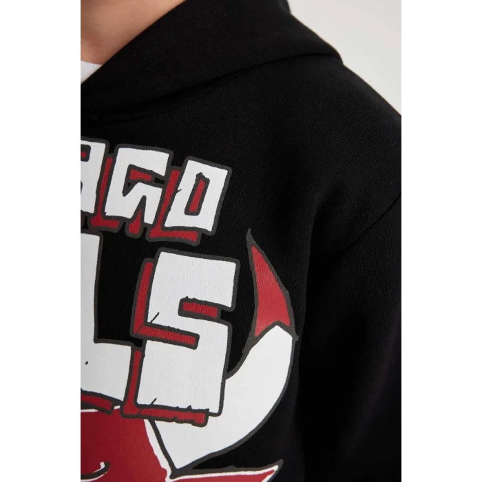 B4794 NBA Chicago Bulls Kapüşonlu Sweatshirt