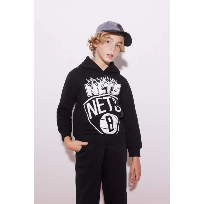B4806 NBA Brooklyn Nets Kalın Sweat Shirt