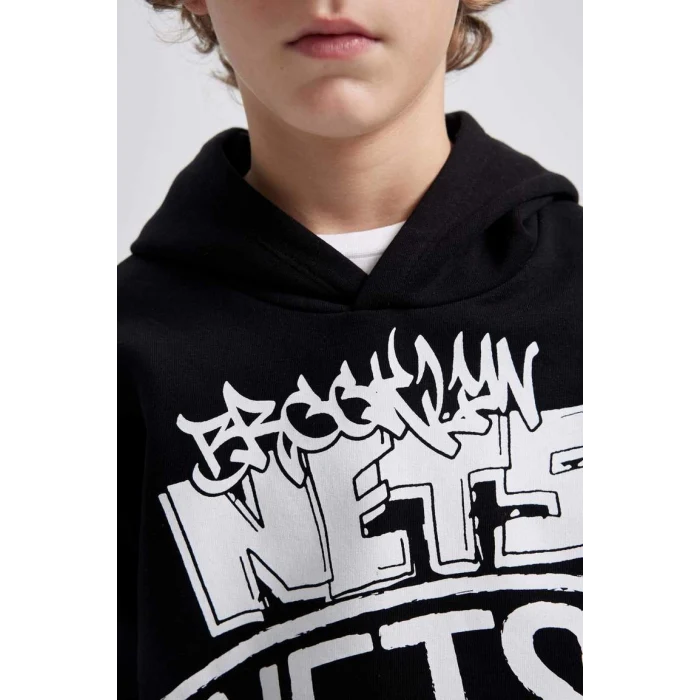B4806 NBA Brooklyn Nets Kalın Sweat Shirt
