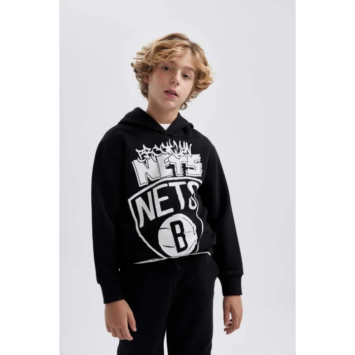 B4806 NBA Brooklyn Nets Kalın Sweat Shirt