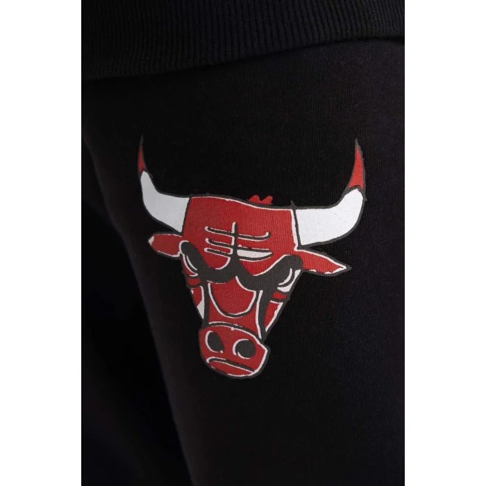B4910 NBA Chicago Bulls Jogger Eşofman Altı Beli Bağcıklı Lastikli Paça Cepli Kalın