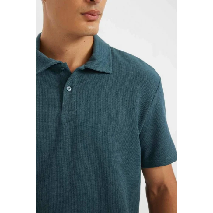 B4939 New Regular Fit Polo Yaka Kısa Kollu Polo Tişört