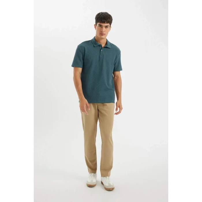 B4939 New Regular Fit Polo Yaka Kısa Kollu Polo Tişört