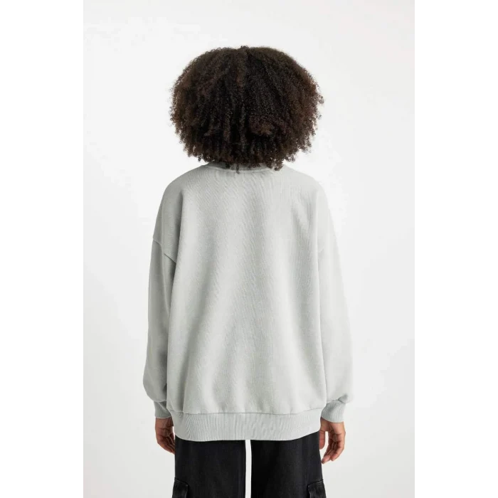 B7284 Oversize Fit Kalın Kumaş Sweatshirt