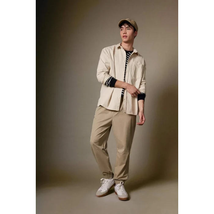 B7493 Regular Jogger Esnek Bantlı Paça Pantolon