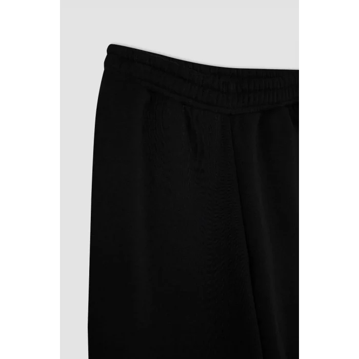 B8571 Cepli Yüksek Bel Kalın Basic Eşofman Altı