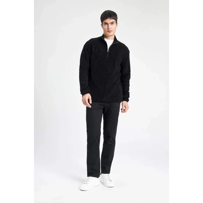 B9706 Balıkçı Yaka Selanik Kumaş Kazak