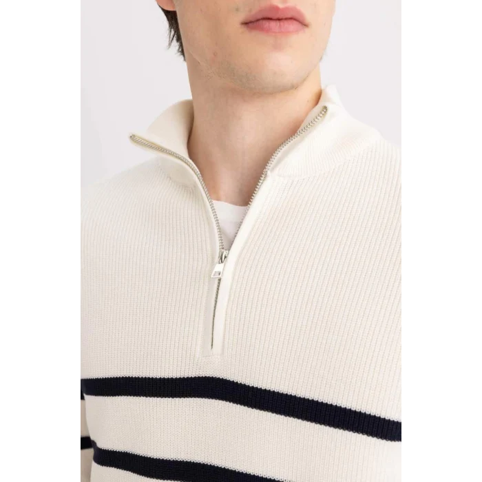 B9717 Balıkçı Yaka Selanik Kumaş Kazak