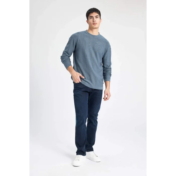 B9731 Standart Fit Bisiklet Yaka Kazak