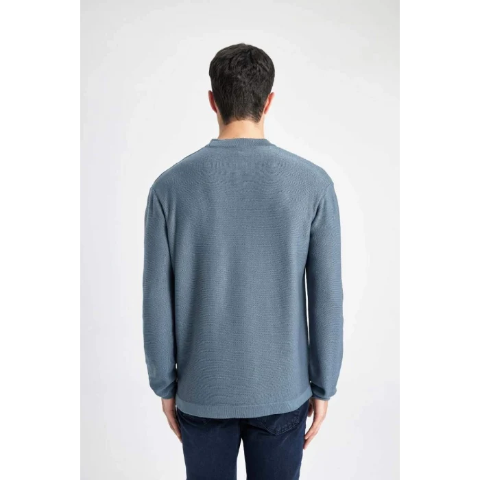 B9731 Standart Fit Bisiklet Yaka Kazak