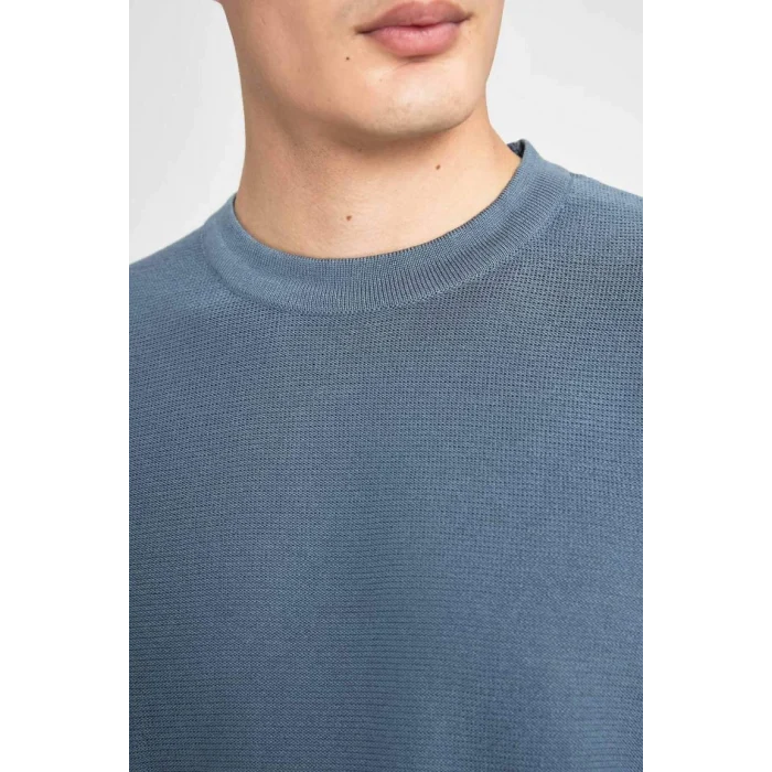 B9731 Standart Fit Bisiklet Yaka Kazak